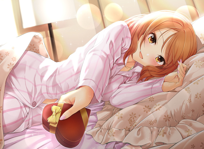 Good Valentine morning - Anime art, Anime, The idolmaster, Idolmaster Cinderella Girls, Karen Hojo