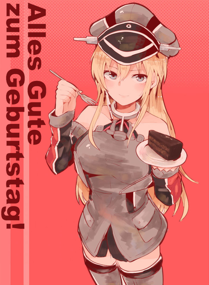 Happy Launch Day - Anime Art, Аниме, Kantai Collection, Bismarck, Happy launch Day