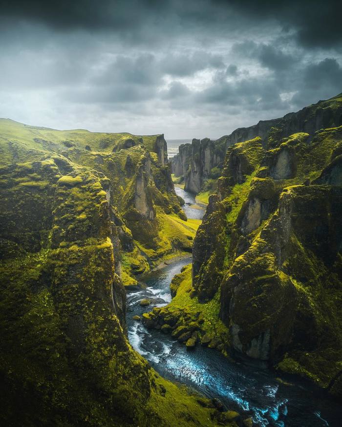 Fjadrargljufur, Iceland - Iceland, Canyon, River, The rocks, Nature, The photo, beauty of nature