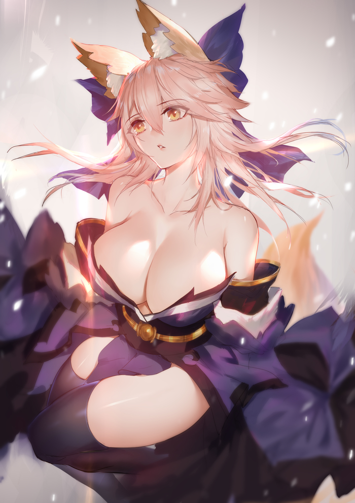 Looking to the side - Anime art, Anime, Fate, Fate grand order, Fate-Extra, Tamamo no mae, Animal ears