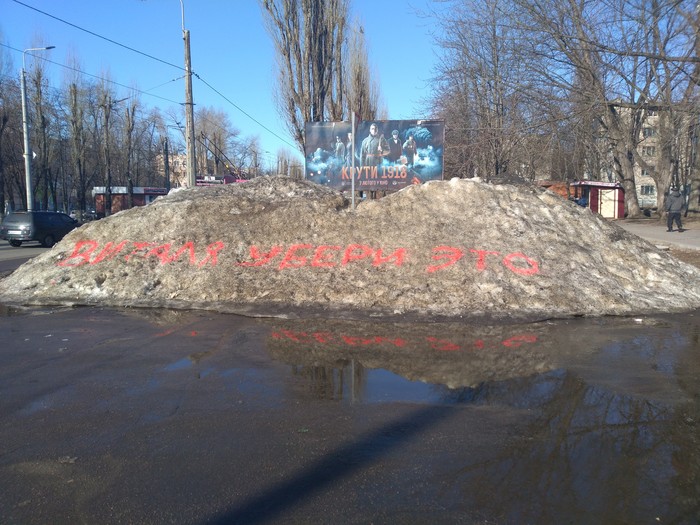 Борьба со снегом - Моё, Город, Власть, Бездействие, Кременчуг, Снег