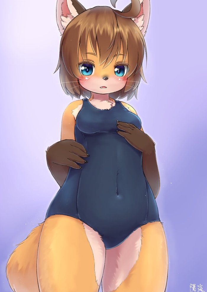 Swimsuit - Shiitakemeshi, Furry, Art