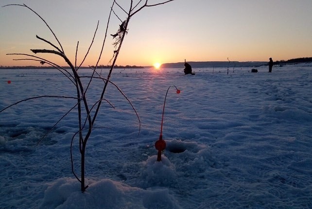 beauty - Fishing, Nature, Winter, Bonfire, Tea