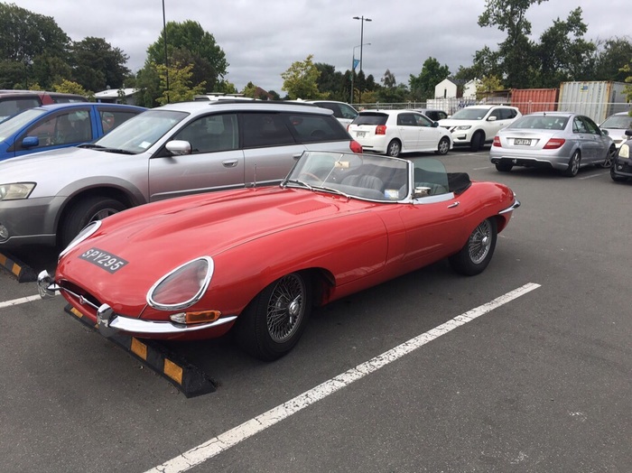 Jaguar E-type - produced between 1961 and 1974. It is considered one of the most beautiful and stylish cars in the world. Number - Spy 295. - My, Jaguar E-type, British Automotive Industry, Automotive classic