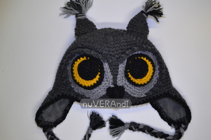 Owl hat! - My, Knitting, Crochet, Needlework, Needlework without process, Cap, Owl, Longpost