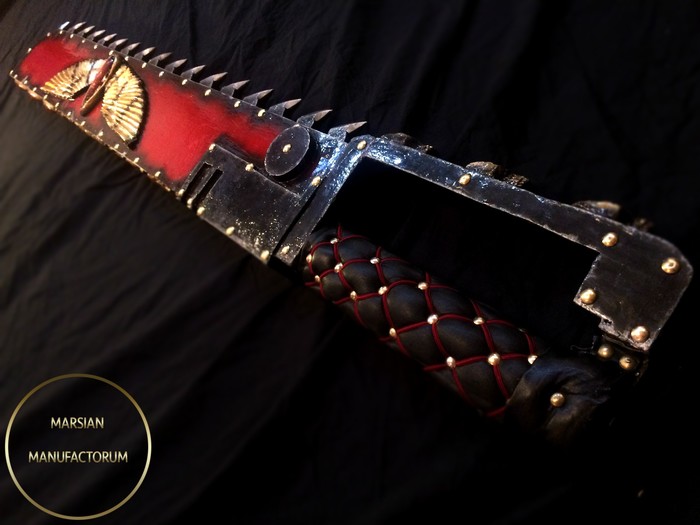 Sawblade of the Blood Angels Warhammer 40k. - My, Warhammer 40k, Warhammer 30k, Sanguinius, Flesh Tearers, Cosplay, Space Marine, Craft, Blood angels, Longpost
