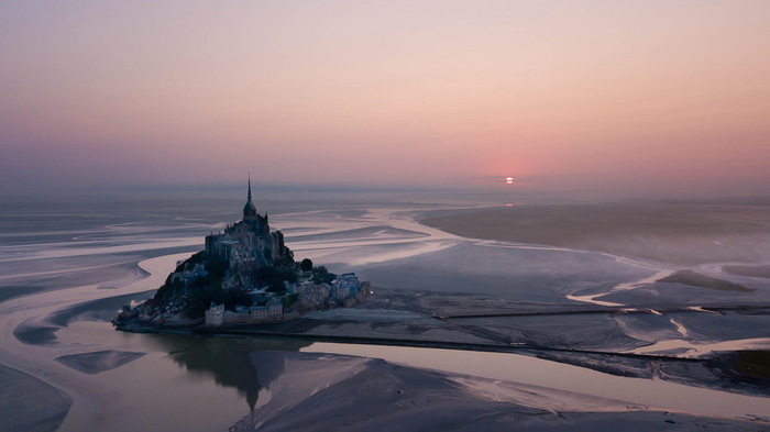 Morning in Normandy - Normandy, Morning, Mont Saint Michel, The photo