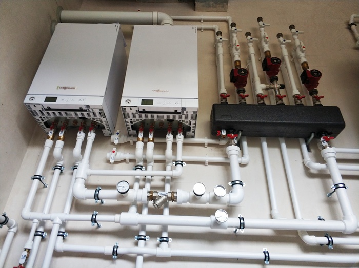 Забабахали котельную в ОЗЕРКАХ с петлей Тихельмана Котельная, Ппр, Гидравлика, Бойлерная, Отопление, Монтаж, Дом, Теплый пол, Длиннопост