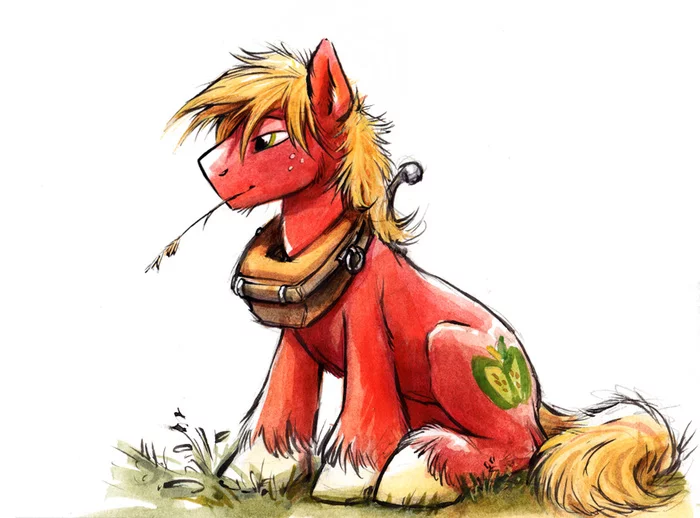 Eeyup - My little pony, Big Macintosh, Traditional art, Kenket