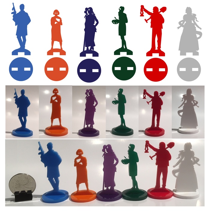 Contour figures UA and DU - Figurines, Board games, Longpost, Figurine, 3D печать, The Arkham Horror, My