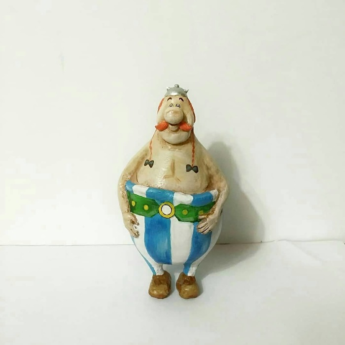 Obelix - My, Asterix and Obelix, Papier mache, Longpost, Obelix, With your own hands