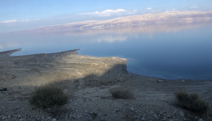 Dead Sea - My, Dead Sea, Sunset, The mountains, Israel, The photo, Reflection