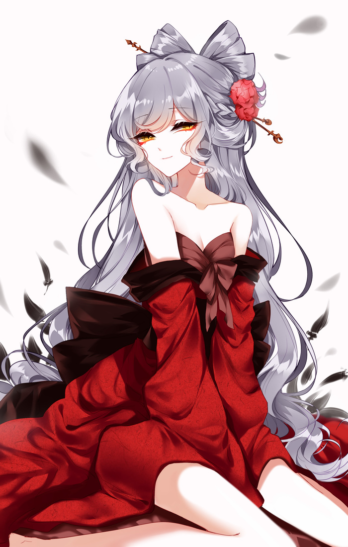 Touhou , Anime Art, Touhou, Fujiwara No Mokou, Sheya