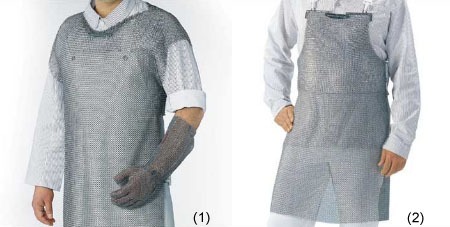 Butcher's protective equipment complex. Shoes, clothing, chain mail, lamellar, gloves, bracers. - My, Butcher, Meat, Deboning, Zhilovka, Knife, Work, Chain mail, Protection, Video, Longpost