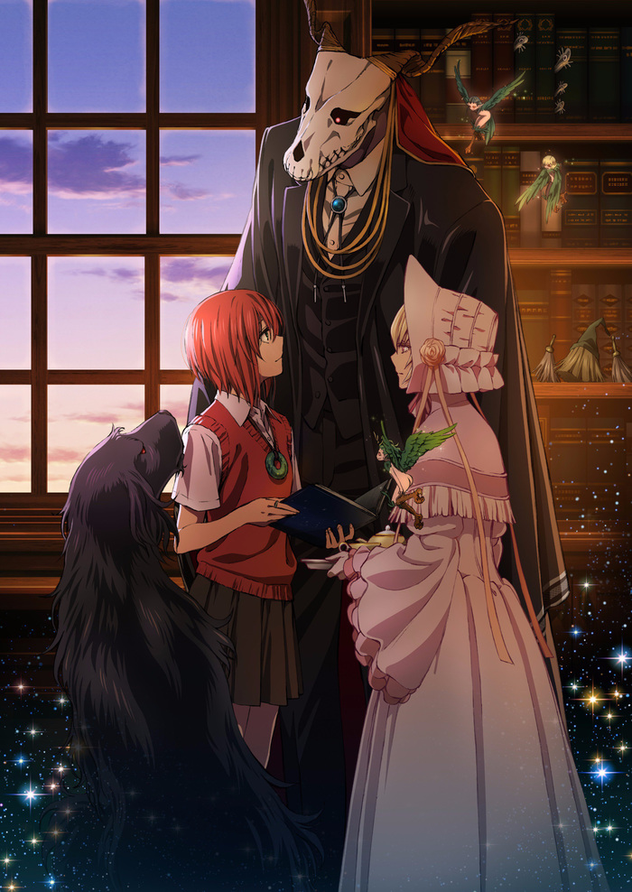 Mahoutsukai no Yome - Anime Art, Аниме, Mahoutsukai no Yome, Elias Ainsworth, Hatori chise, Silkie