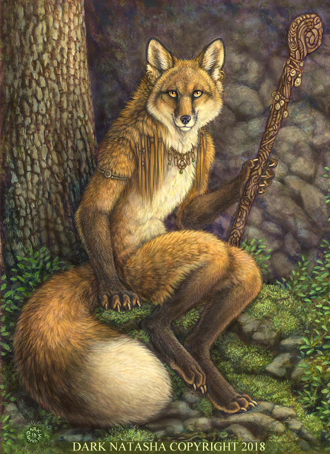 Day Break - Furry, Art, Darknatasha, Fox, Forest