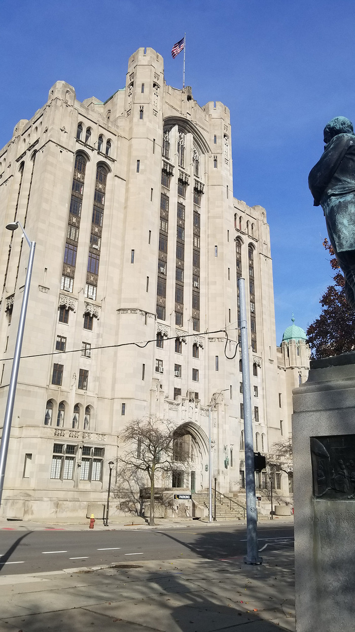 Masonic building. - My, Detroit, , Travels, , Lodge, Detroit, Masons, Longpost