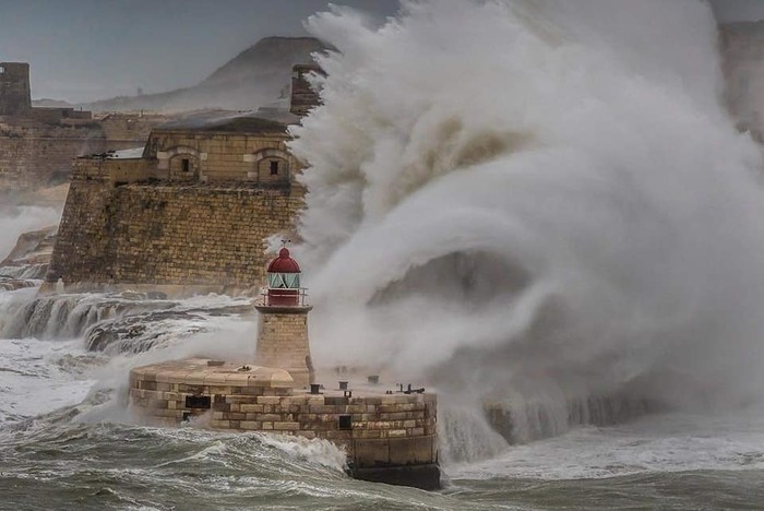 Fish rain and other features of the Maltese winter - My, Malta, Storm, Weather, Apocalypse, Video, Longpost, Vertical video