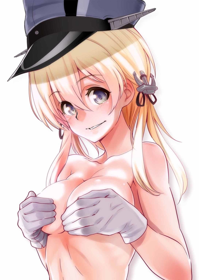 Kriegsmarine - NSFW, Kantai Collection, Prinz Eugen, Graf Zeppelin, Bismarck, Этти, Anime Art, Аниме, Арт, Длиннопост