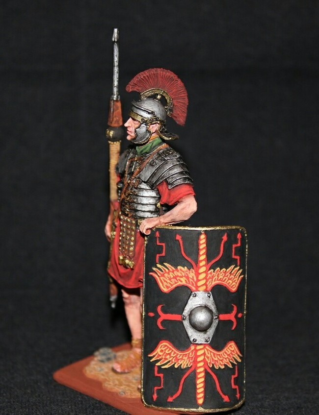 Pilum, scutum, two caligi or how Rome lived. - My, Tin soldiers, Ancient Rome, The Roman Empire, Creation, Beginner artist, Tempera, Toy soldiers, Longpost