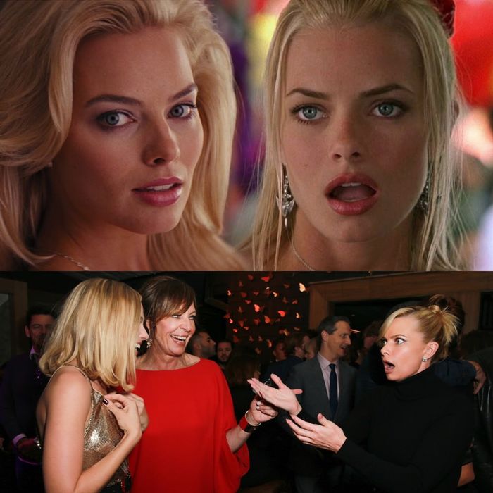 Margot Robbie meets her doppelganger Jamie Pressly for the first time. - Margot Robbie, Jamie Pressly, Doubles, Meeting, Girls, Celebrities