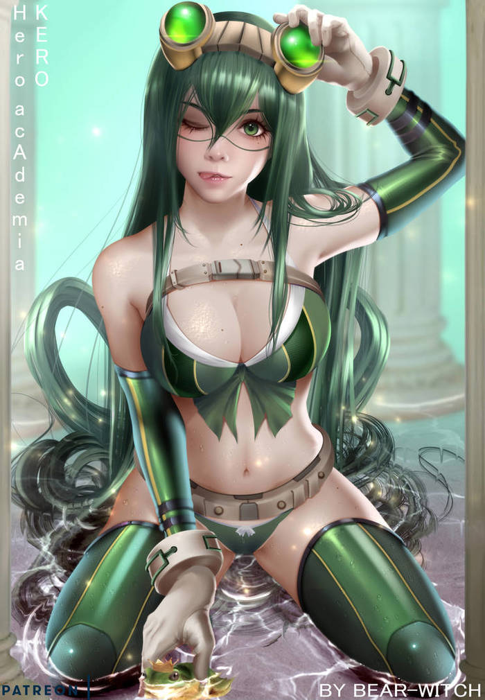 Froggy - NSFW, Deviantart, Art, Drawing, Anime art, Fan art, Boku no hero academia, Asui tsuyu, Bear-Witch