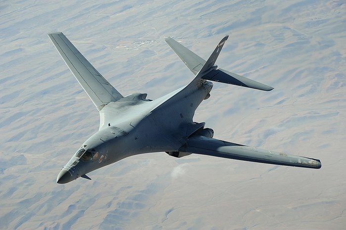 B-1B Lancer. Lancer, prancing in the clouds. - Airplane, Bomber, b-1 Lancer, Longpost