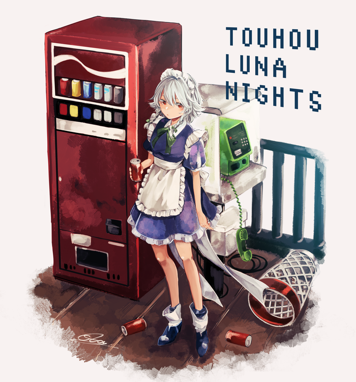 Touhou Luna Nights Touhou, Anime Art, , Izayoi Sakuya, Souta