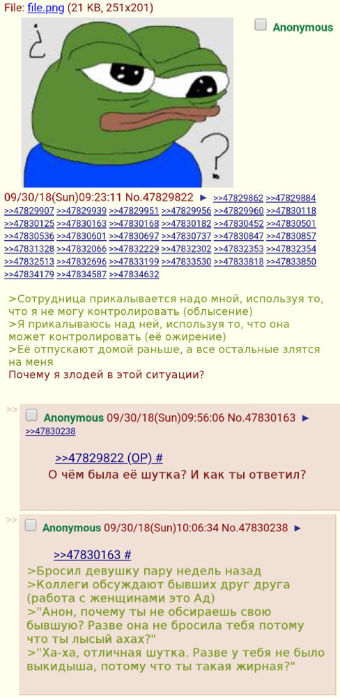 Совсем уже шуток не понимают - Двойные стандарты, Девушки, Юмор, 4chan, Тредшот, Черный юмор