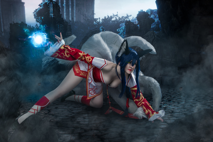 Ahri by Kotoko - Моё, League of Legends, Ahri, Fox ahri, Косплей, Русский косплей