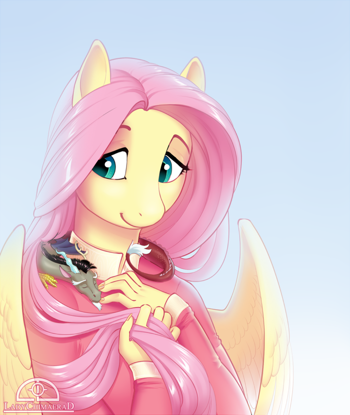 My Little Chaos My Little Pony, Fluttershy, MLP Discord, , Ladychimaera, Ponyart