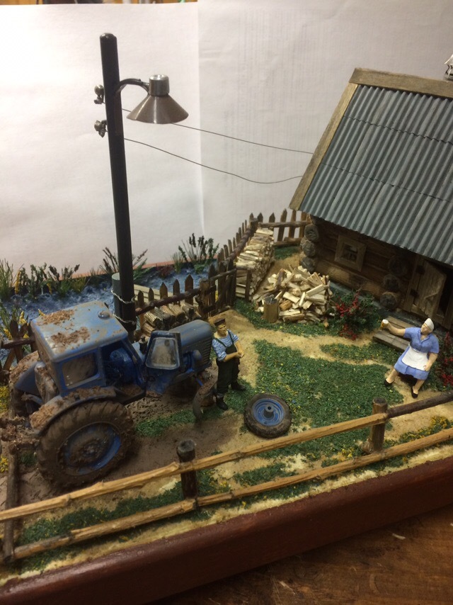 Diorama - Stand modeling, Diorama, Tractor, Longpost