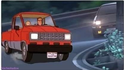 King of the Hill. - King of the hill, Hank Hill, Anime, Initial D