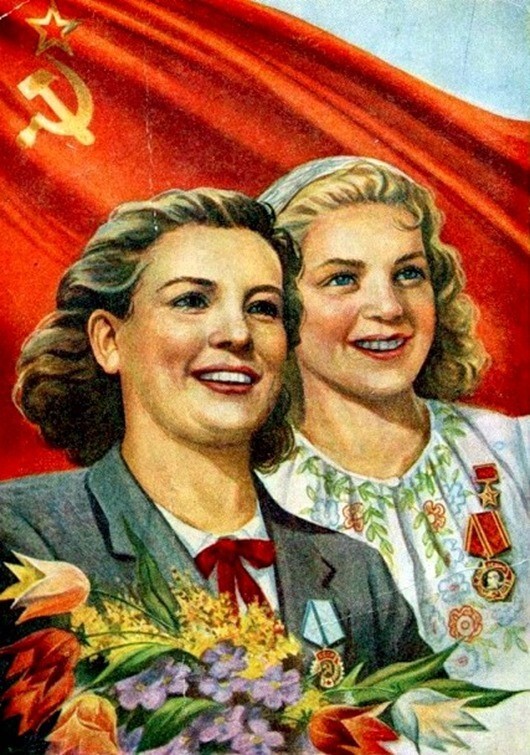 March 8 in the USSR with the holiday you dear women Hurrah! - March 8, the USSR, Congratulation, Female, Happy Holidays, Hooray, Story, Women