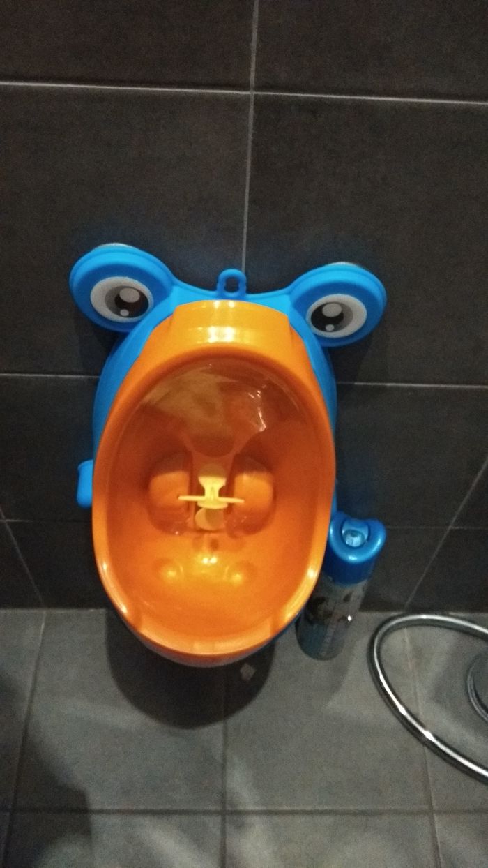 Baby urinal - Humor, Children, Longpost, Urinal, My