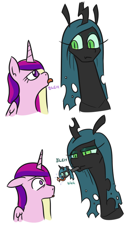 Chuzhalis - My little pony, Princess cadance, Queen chrysalis, Jargon scott, Comics