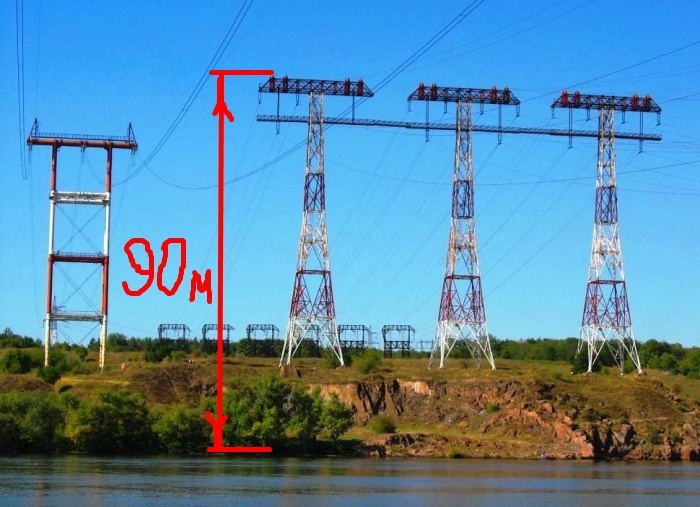 3 masts - , Zaporizhzhia, Khortytsia, Power lines, Extreme, Google street view, Longpost
