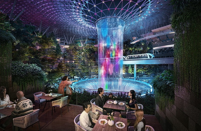 Впечатляюще – новое «чудо» в аэропорту Сингапура Сингапур, Чанги, Аэропорт, Архитектура, Дизайн, Длиннопост