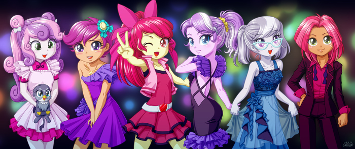 This Is Our Big Night My Little Pony, Equestria Girls, Cutie Mark Crusaders, Diamond Tiara, Silver Spoon, Babs Seed, Gabby, Uotapo