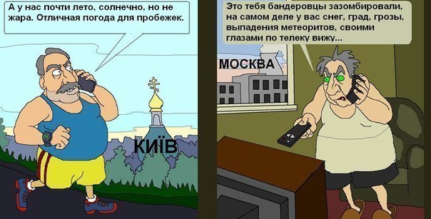 The essence of the media - media, The television, Politics, Moscow, Kiev, Lie, Propaganda, Media and press