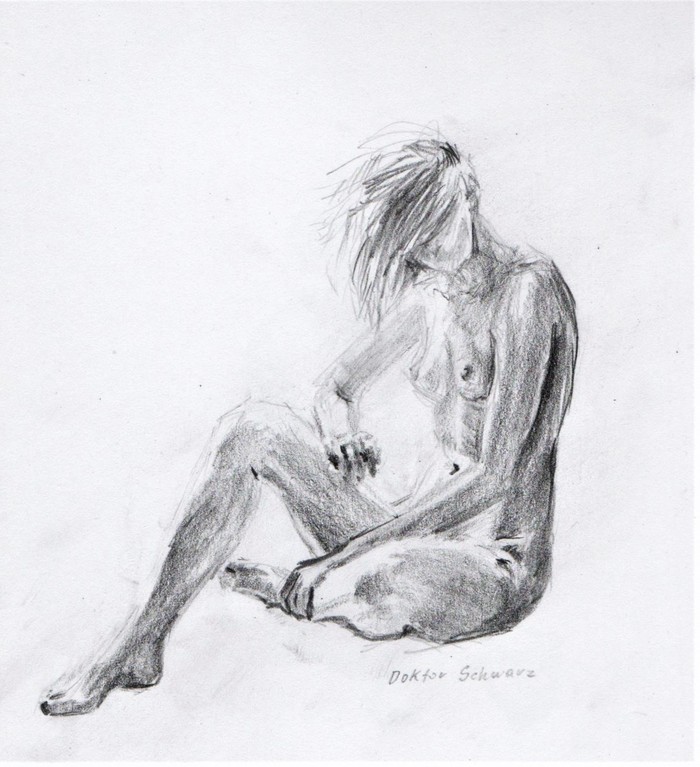 NuTried the live line - NSFW, My, Erotic, , Art, Drawing, Pose, Body, Girls, Pencil drawing