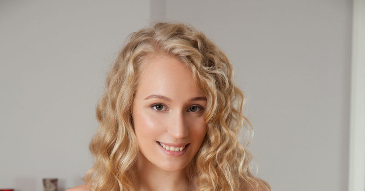 Shared curly blonde lingerie