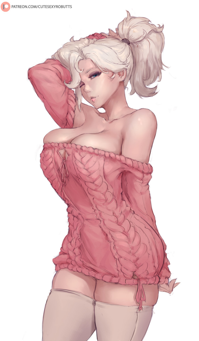 Sweater mercy Cutesexyrobutts, Mercy, Overwatch, , 