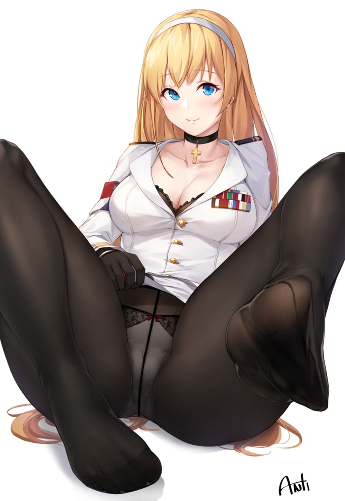 North Carolina - NSFW, Azur Lane, North carolina, Этти, Колготки, Anime Art, Аниме, Арт