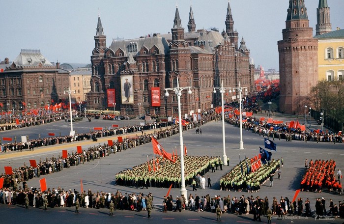 Demonstration on the Manezhnaya Square of the USSR - the USSR, Story, Demonstration, Old photo, Manezhnaya square, Moscow