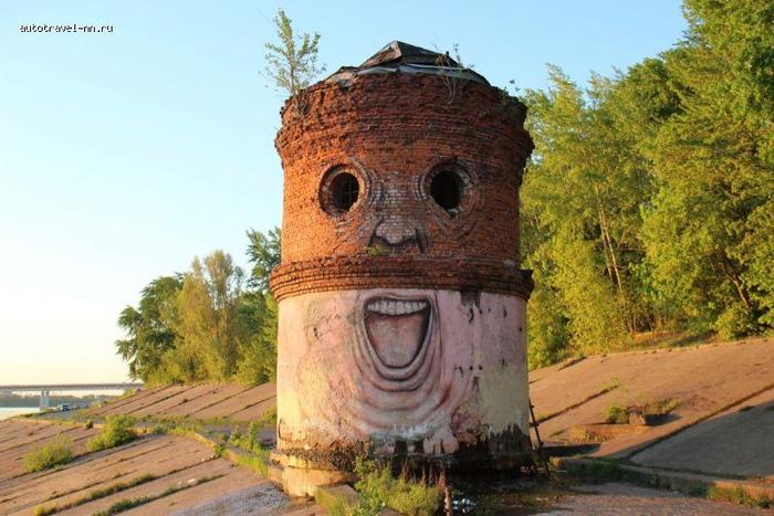Abandoned water pumping station on the banks of the Oka - Oka, Pumping station, The photo, Graffiti, Nizhny Novgorod