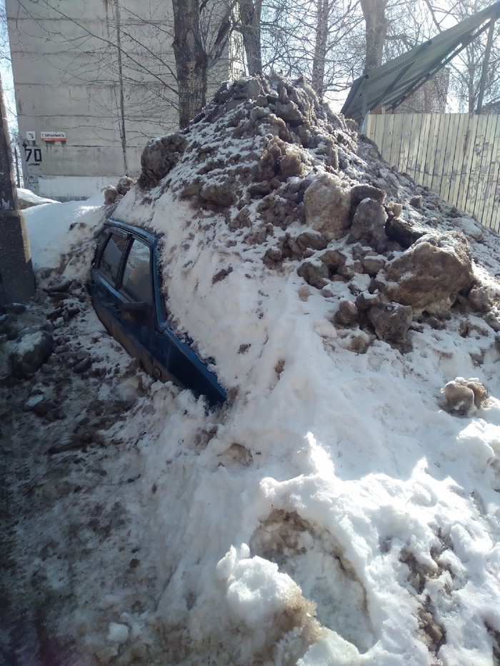 Auto snowdrop - Izhevsk, Auto, In contact with, Snowdrops, Utility services, Longpost, Snow
