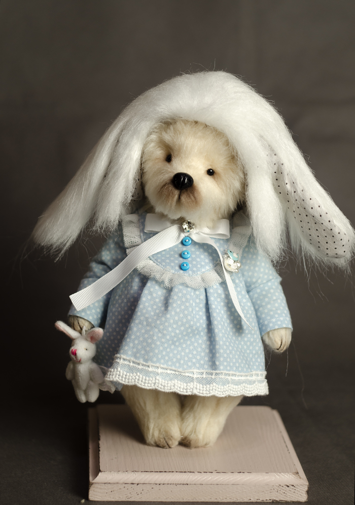 Bunny bear - My, Teddy bear, Handmade, Beginning photographer, Object shooting, The Bears, Teddybear, Hare