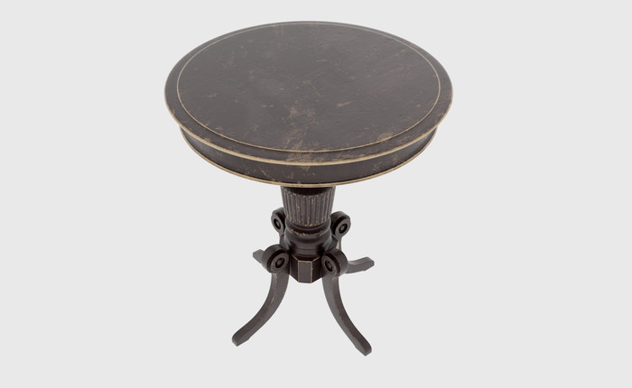 Antique table model (3D) - My, Design, Table, 3D, 3D modeling, Blender, Blender 3D graphics, Substance painter, Antiques