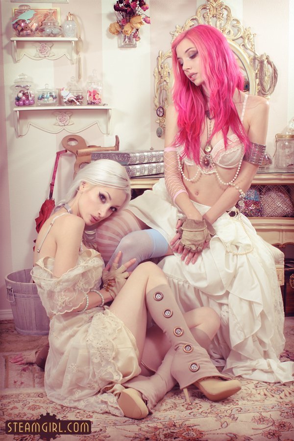 steam girl. Kato, Jennifer - Ivory And Fuchsia (Part I) - NSFW, Steamgirl, Kato, , PHOTOSESSION, Costume, Longpost